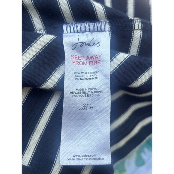 Joules Mariners Grade Nautical Dress 14 Blue White Stripes Thick Knit Pullover - Picture 9 of 11